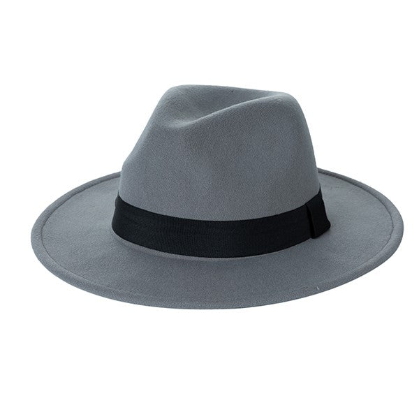 FAUX SUEDE GATSBY STYLE FEDORA