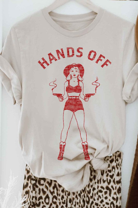 HANDS OFF COWGIRL GRAPHIC TEE