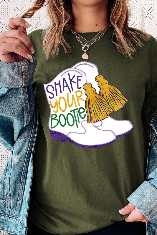 Unisex Shake Your Bootie Print T-Shirt