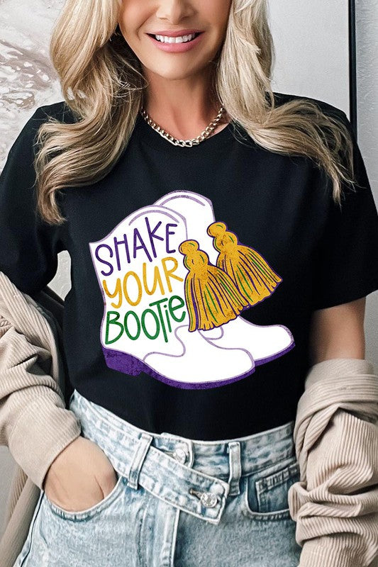 Unisex Shake Your Bootie Print T-Shirt