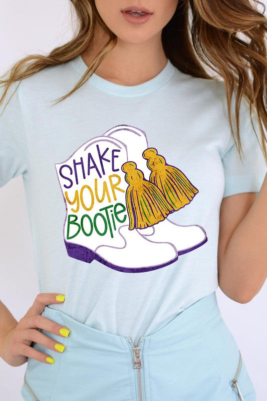 Unisex Shake Your Bootie Print T-Shirt