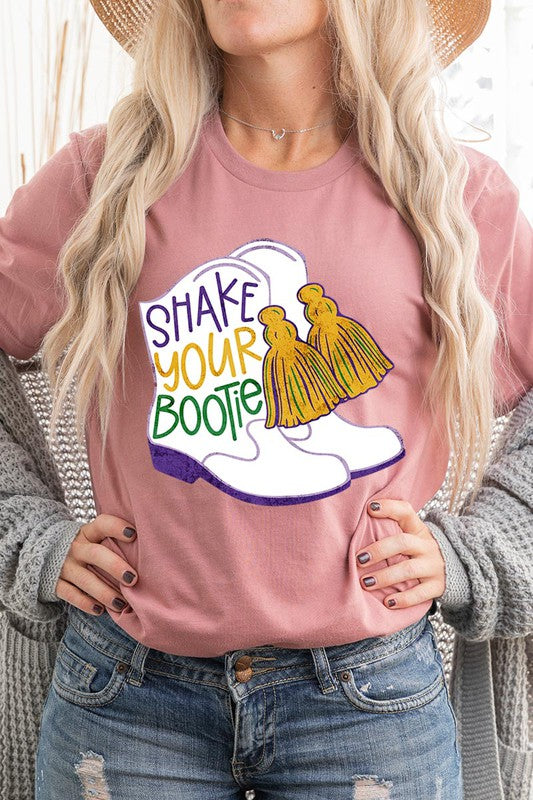 Unisex Shake Your Bootie Print T-Shirt