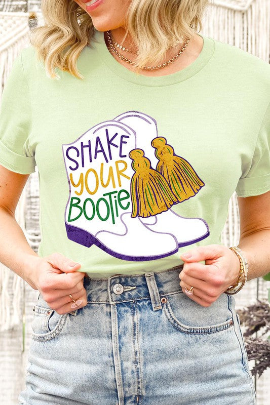 Unisex Shake Your Bootie Print T-Shirt