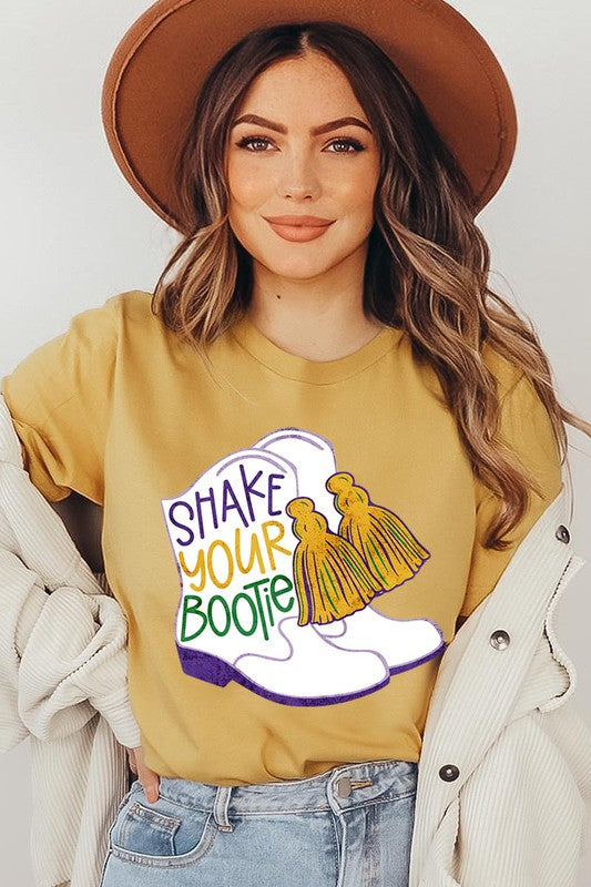 Unisex Shake Your Bootie Print T-Shirt