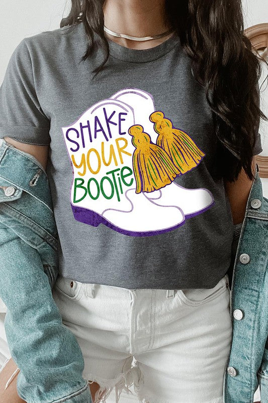 Unisex Shake Your Bootie Print T-Shirt