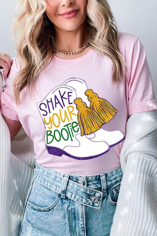 Unisex Shake Your Bootie Print T-Shirt