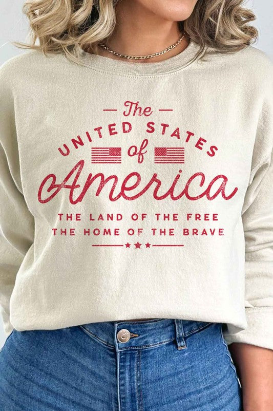 UNITED STATES OF AMERICA GRAPHIC SWEATSHIRT