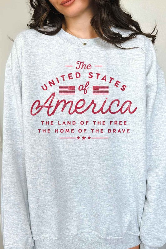 UNITED STATES OF AMERICA GRAPHIC SWEATSHIRT