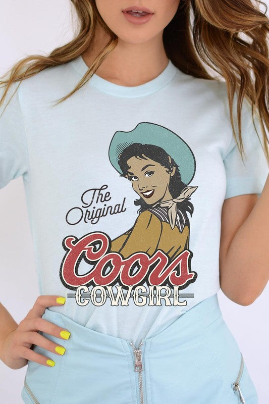 The Original Coors Cowgirl Graphic T Shirts