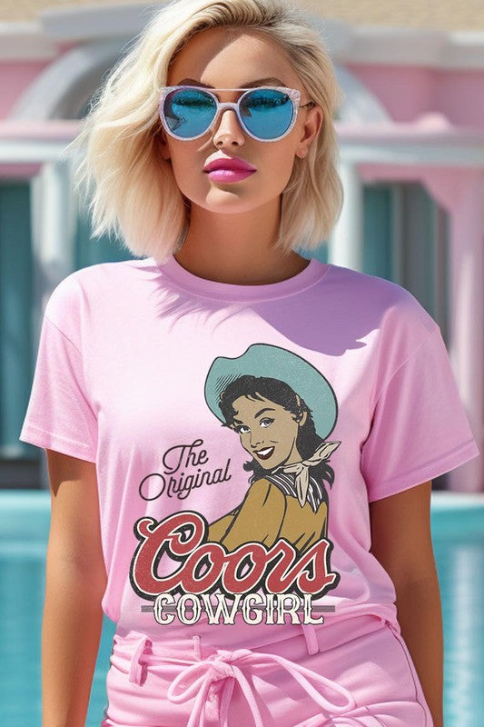 The Original Coors Cowgirl Graphic T Shirts