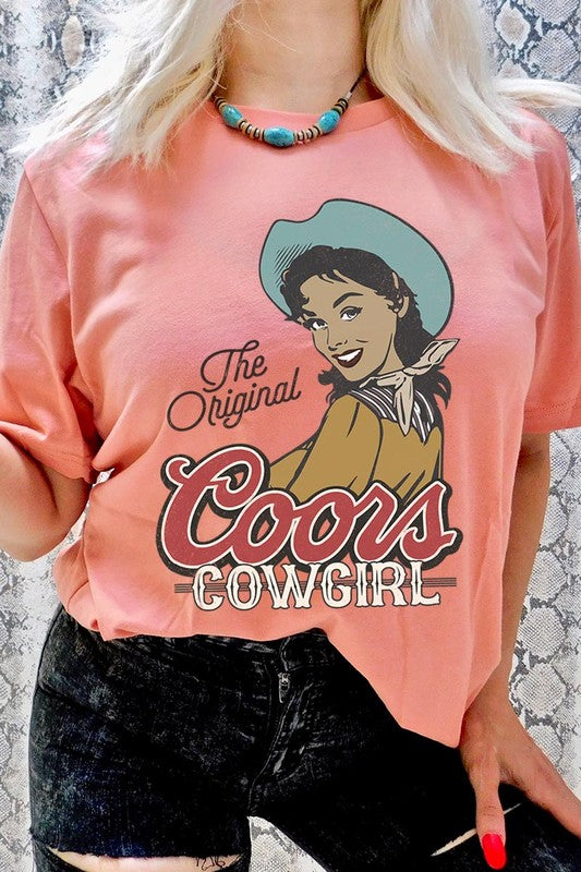 The Original Coors Cowgirl Graphic T Shirts