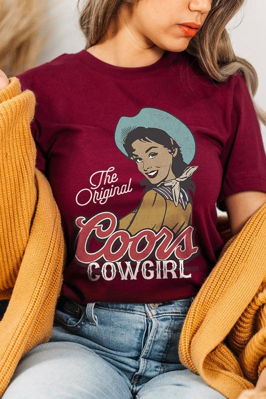 The Original Coors Cowgirl Graphic T Shirts