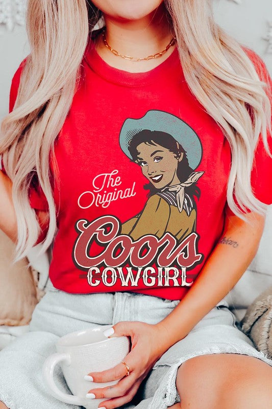 The Original Coors Cowgirl Graphic T Shirts