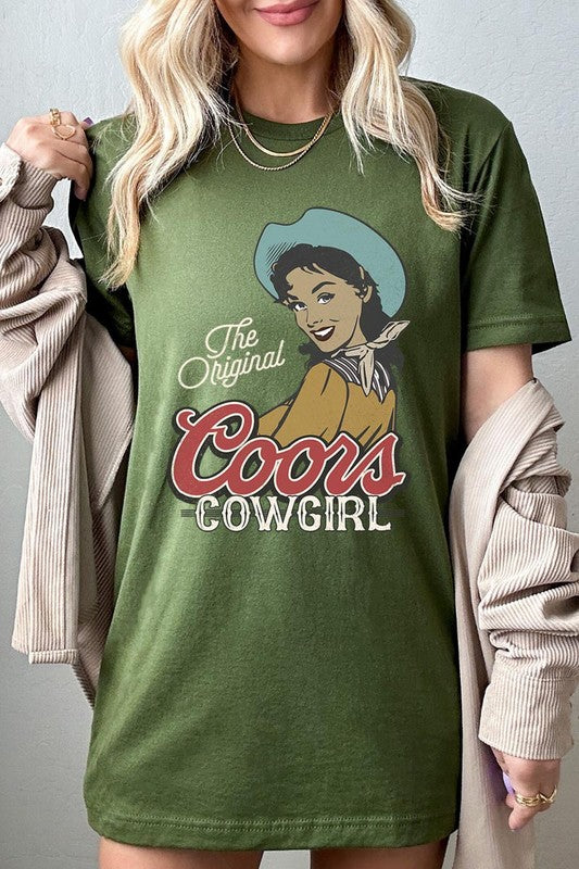 The Original Coors Cowgirl Graphic T Shirts