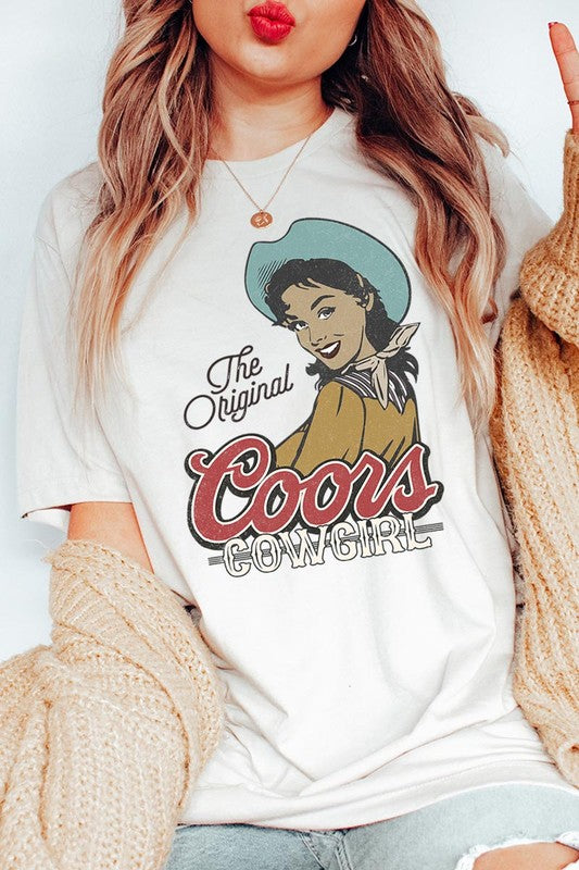 The Original Coors Cowgirl Graphic T Shirts