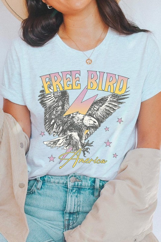 Free Bird America Graphic T Shirts