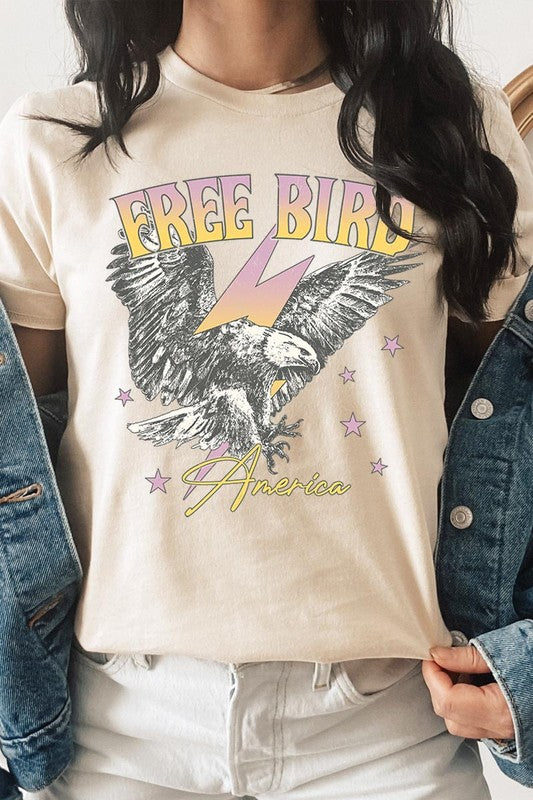 Free Bird America Graphic T Shirts