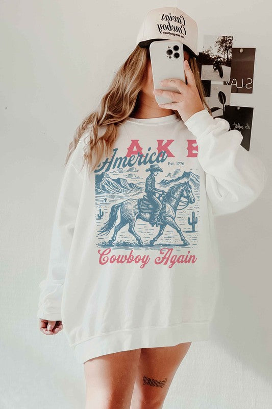 AMERICA COWBOY AGAIN OVERSIZED SWEATSHIRT