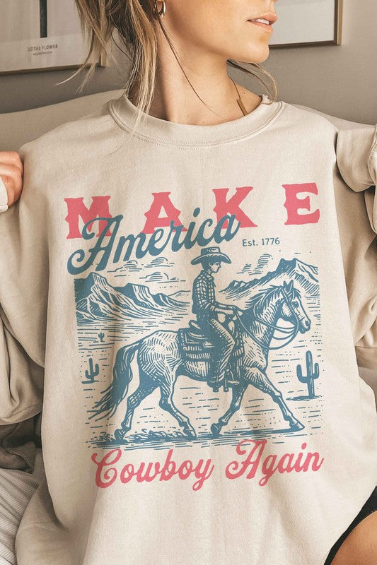 AMERICA COWBOY AGAIN OVERSIZED SWEATSHIRT