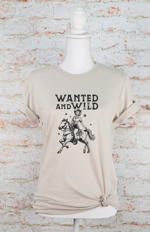 Wanted and Wild Cowgirl Graphic Tee