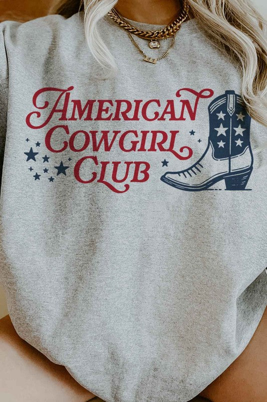 AMERICAN COWGIRL CLUB OVERSIZED SWEATSHIRT