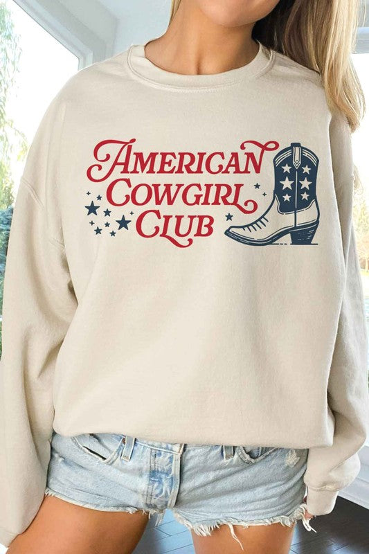 AMERICAN COWGIRL CLUB OVERSIZED SWEATSHIRT