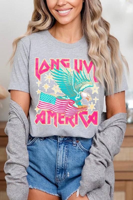 Long Live America Eagle Graphic T Shirts