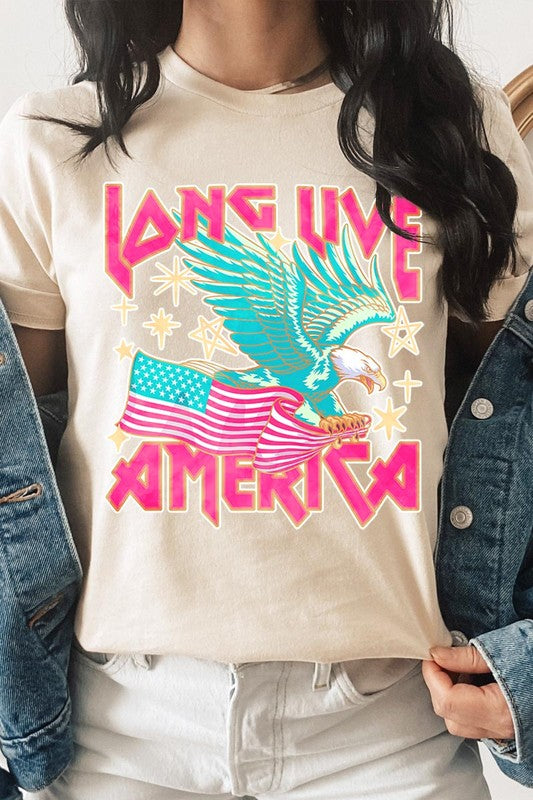 Long Live America Eagle Graphic T Shirts