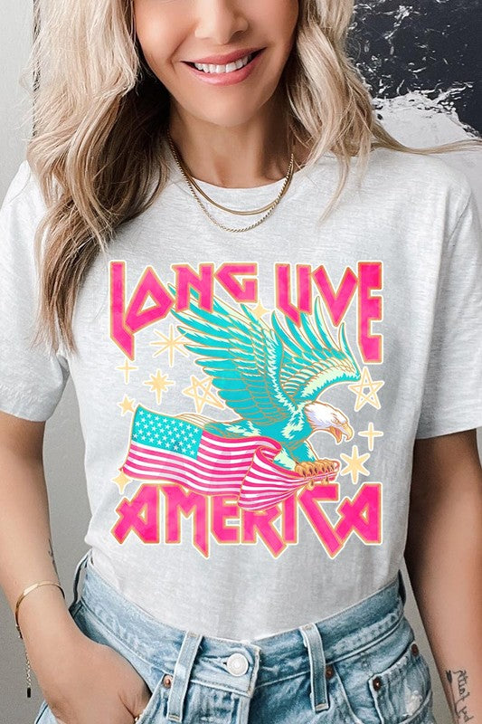 Long Live America Eagle Graphic T Shirts