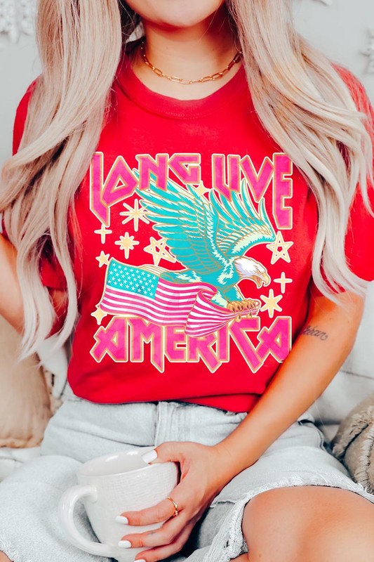 Long Live America Eagle Graphic T Shirts