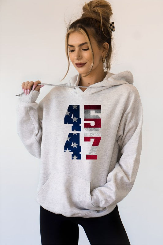 45 47 Trump America Graphic Hoodie