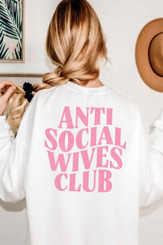 PLUS SIZE - FB ANTI SOCIAL WIVES CLUB Sweatshirt