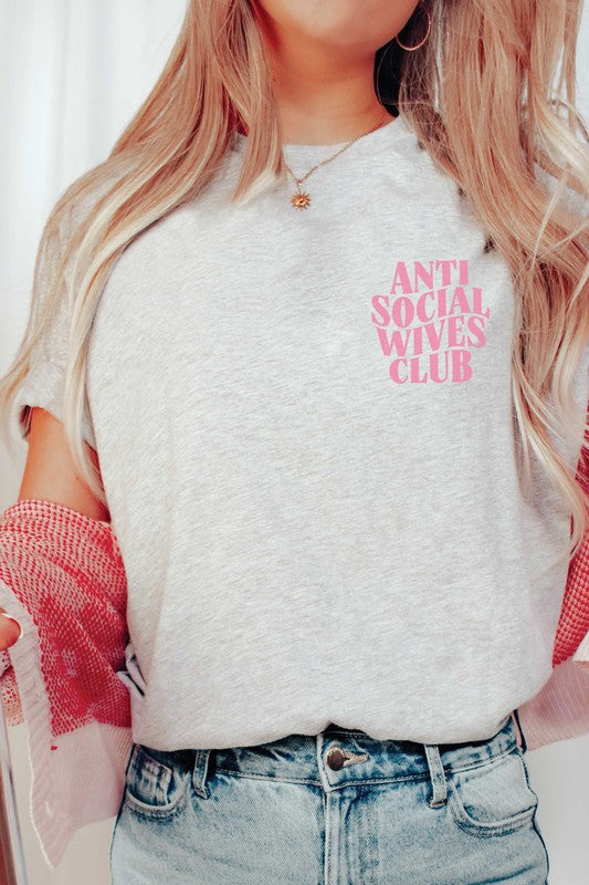 FB ANTI SOCIAL WIVES CLUB Graphic T-Shirt