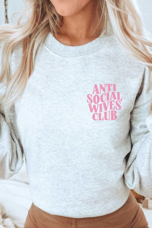 PLUS SIZE - FB ANTI SOCIAL WIVES CLUB Sweatshirt