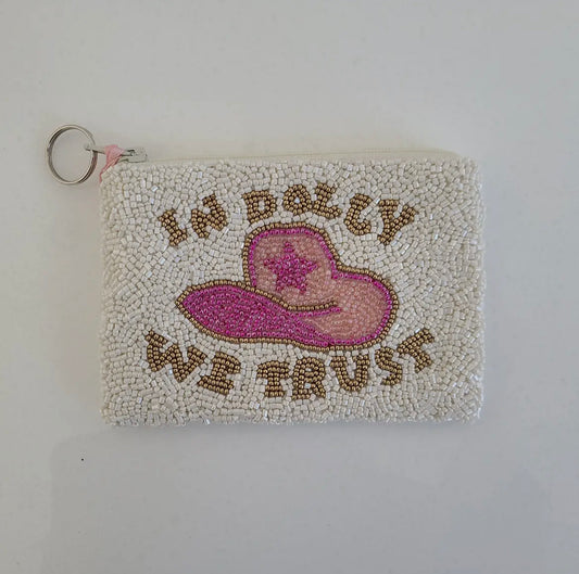 IN DOLLY WE TRUST coin purse
