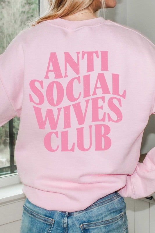 PLUS SIZE - FB ANTI SOCIAL WIVES CLUB Sweatshirt