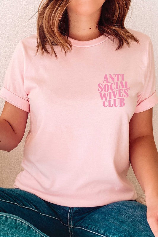 FB ANTI SOCIAL WIVES CLUB Graphic T-Shirt